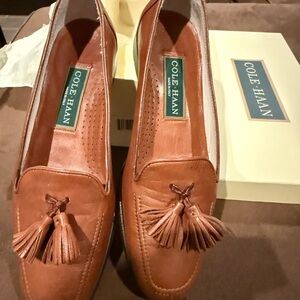 Cole Haan women’s brown Tassel Slip-Ons